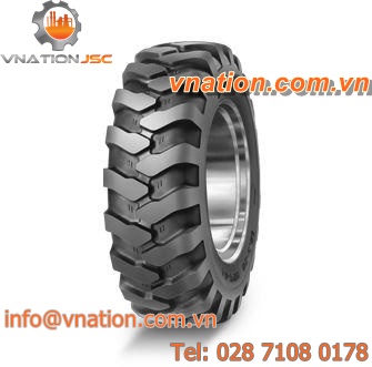 construction equipment tire / for telehandlers / for loaders / diagonal