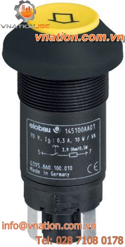single-pole push-button switch / IP67 / electromechanical / miniature