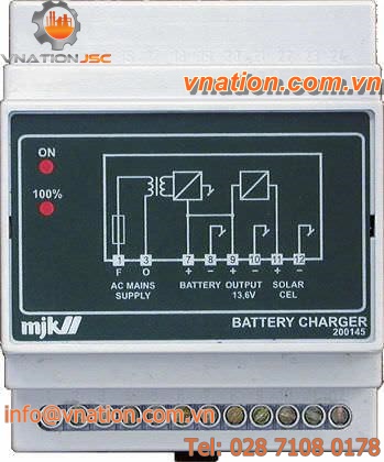 solar battery charger / DIN rail-mounted / solar / 12-volt