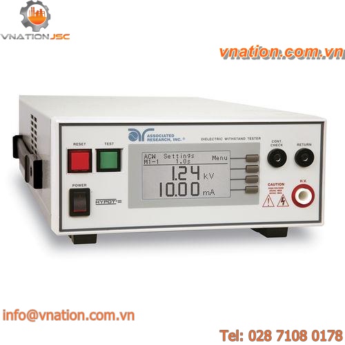 hipot tester / high-voltage / DC / AC
