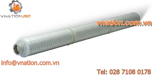 liquid filter cartridge / fine / polypropylene / membrane