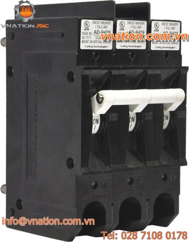 hydraulic-magnetic circuit breaker / high-current / high-voltage / manual reset