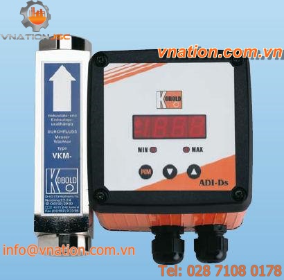 variable-area flow meter / viscosity-compensated / for air / in-line