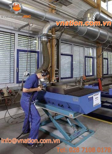 polishing downdraft table / for grinding processes / for welding