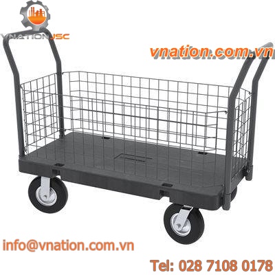 platform cart / wire mesh platform / multipurpose / metal