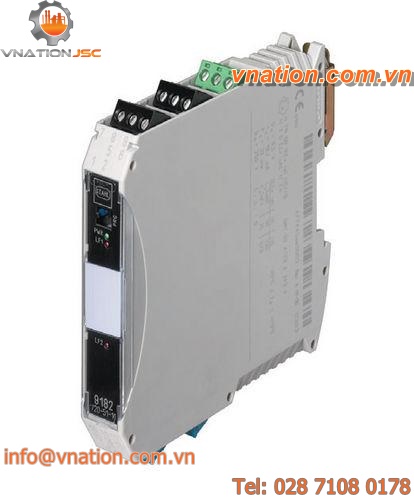DIN rail mount temperature transmitter / analog / galvanically-isolated / intrinsically safe