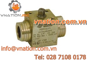 ball valve / lever / petroleum / carbon steel