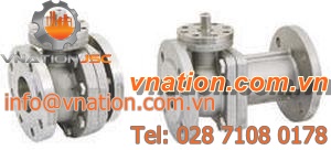 floating ball valve / lever / stainless steel / for the chemical industry