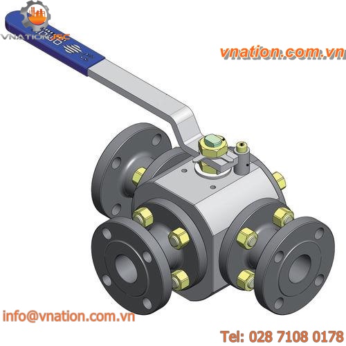 floating ball valve / lever / petroleum / for air