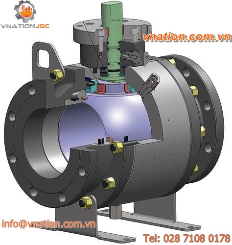 ball valve / double block-and-bleed / for steam / for oil