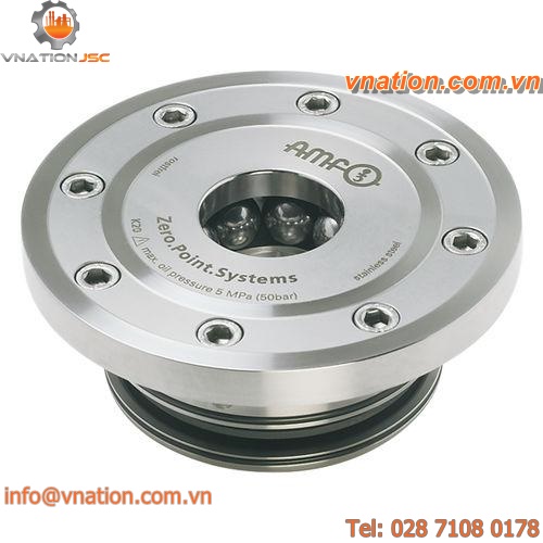 rapid zero-point clamping cylinder / for integration / hydraulic / round