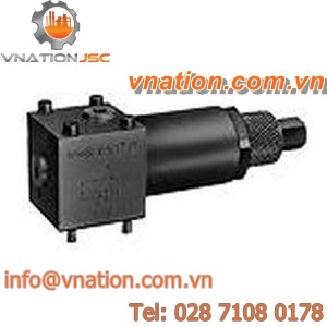 piston valve / hydraulic / pressure reducing / stop