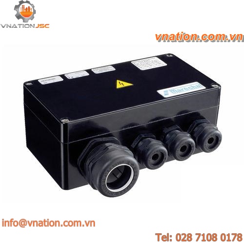 in-line junction box / fiberglass-reinforced polyester / explosion-proof / waterproof