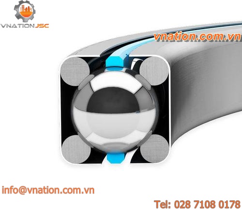 ball bearing / single-row / thin-section / plastic