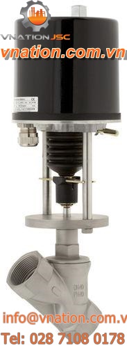 regulating valve / angle seat / stainless steel