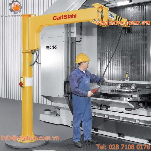 pillar jib crane / wall-mounted / electric