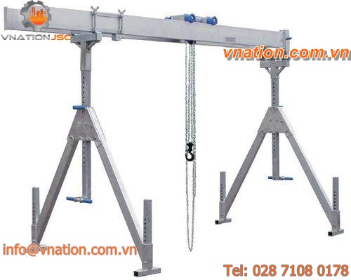 workshop gantry crane / aluminum / double-girder / heavy-duty
