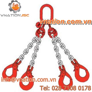 chain sling / 4-point / metal