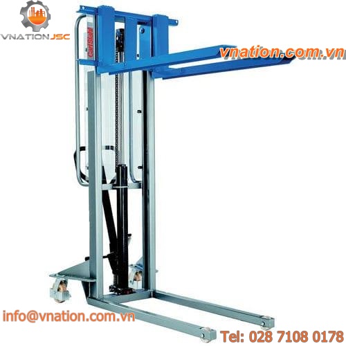 manual stacker truck / walk-behind / transport / loading