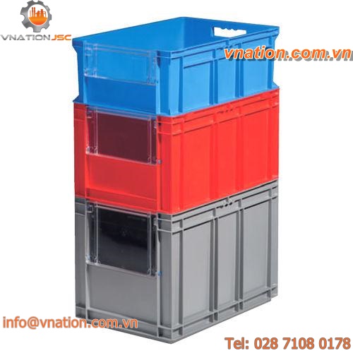 polypropylene crate / storage / stacking / European standard