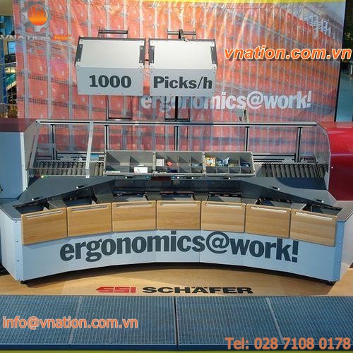 ergonomic workstation / order-picking