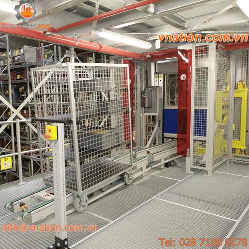 overhead conveyor / for containers / high-capacity / automatic