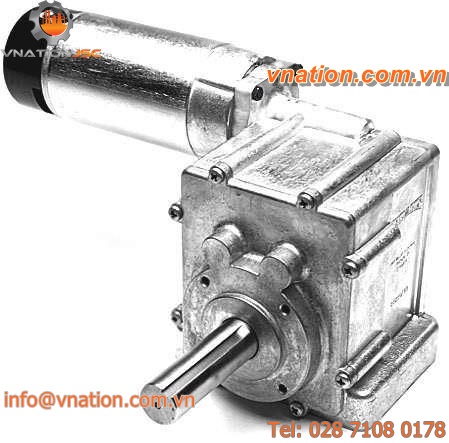 DC electric gearmotor / permanent magnet / right-angle / spur