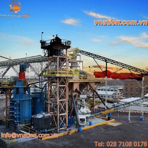 ball mill / for mineral ore / vertical / thin