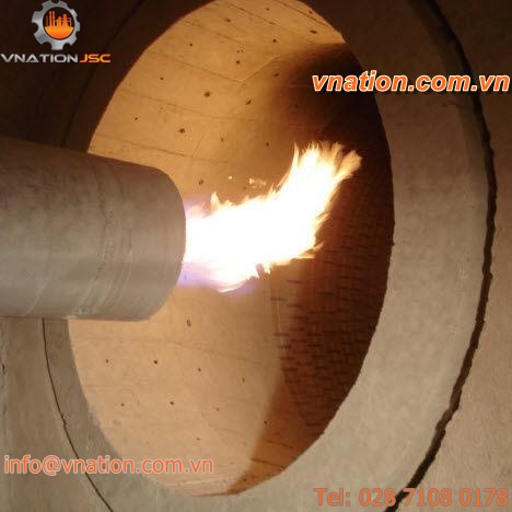 gas burner / duct / rotary kiln