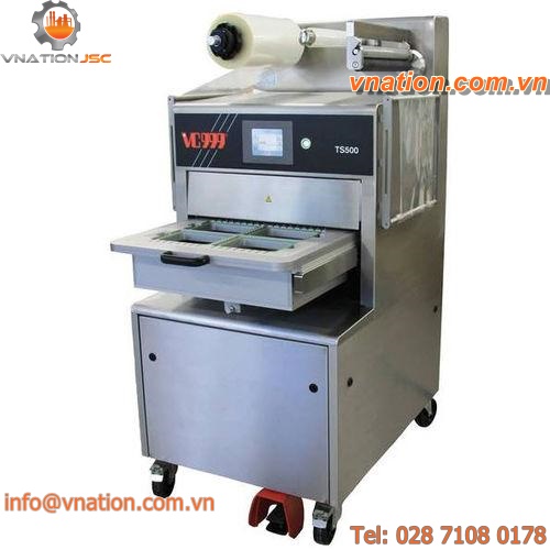 linear tray sealer / semi-automatic / with modified atmosphere packaging
