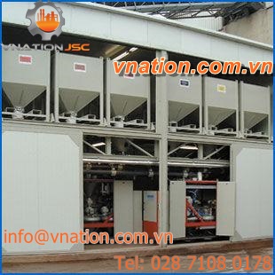 granulates mixing and metering unit / pneumatic