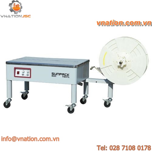 vertical strapping machine / mobile / semi-automatic