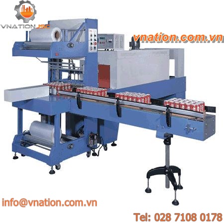 automatic sleeve wrapping machine / with shrink tunnel / for beer / for cans