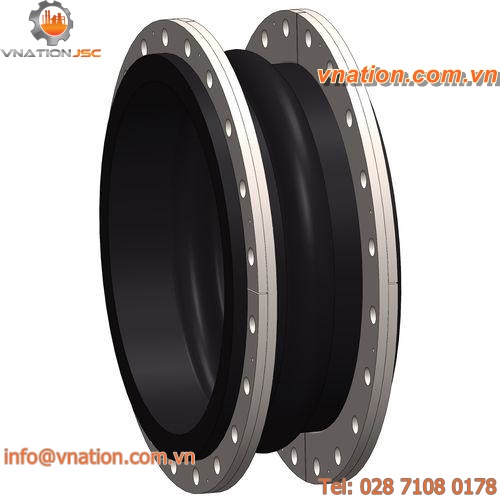 axial pipe expansion joint / rubber / waterproof