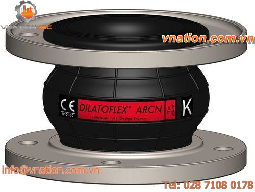 axial pipe expansion joint / rubber