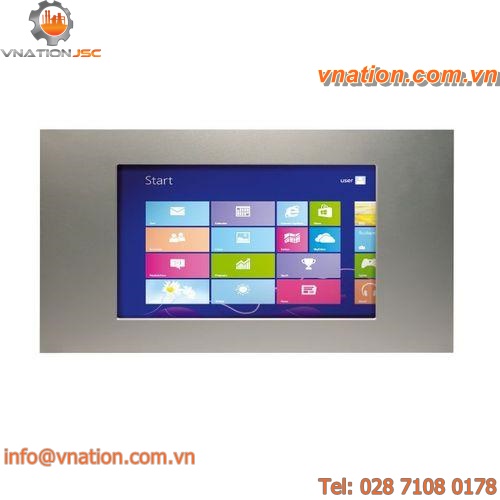 touch screen monitor / LCD / 800 x 400 / built-in