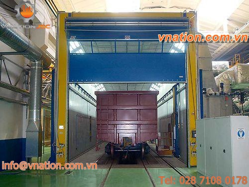 paint booth for railway applications